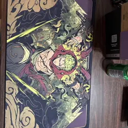 Manamoon ZORO 1-PLAYER PLUSH HYBRID RUBBER PLAYMAT (Sealed) one piece manga - Image 1