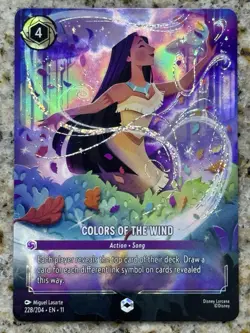 COLORS OF THE WIND Action ENCHANTED! Disney Lorcana WINTERSPELL 228/204 - Image 1
