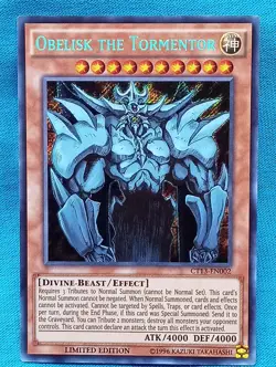 YuGiOh Cards - Obelisk the Tormentor - CT13-EN002 - Near Mint - Image 1