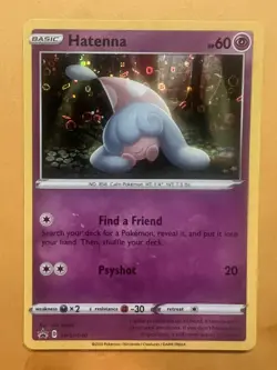 Hatenna SWSH040 2020 General Mills Black Star Promo Pokemon Card Holo - Image 1