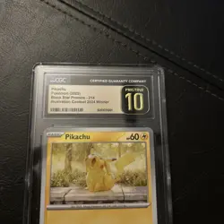 CGC Pristine 10 Pikachu Pokemon Card #214 Black Star Promo Illustration Contest - Image 3