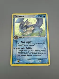 Vaporeon 19/115 Ex Unseen Forces Reverse Holo Rare LP Pokemon Card - Image 3