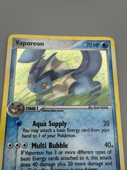 Vaporeon 19/115 Ex Unseen Forces Reverse Holo Rare LP Pokemon Card - Image 4