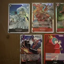 One Piece card game LOT of x 7 cards English NM SR L - Image 2