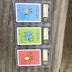 Pokemon TCG Nursery Cards 2019 Nintendo Squirtle Bulbasaur Charmander CGC 10 Lot - Image 1