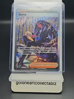 Pokemon TCG 4 Card Lot Trainer . Geeta, Ortega, Korrinas Focus, Roseannes Backup - Image 2