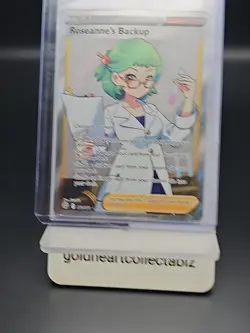 Pokemon TCG 4 Card Lot Trainer . Geeta, Ortega, Korrinas Focus, Roseannes Backup - Image 4