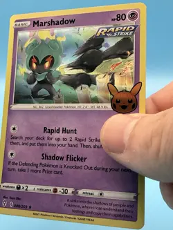🔥 MARSHADOW RAPID STRIKE HOLO FOIL - 2021 POKEMON TCG CARD # 80/203 - Image 2