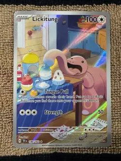 Pokemon Lickitung #180/162 Temporal Forces Holo Full Art Card Ultra rare-Mint - Image 1