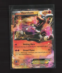 2015 Pokemon Houndoom EX 21/162 Holo XY BREAKthrough Pokemon Card #21 - Image 1