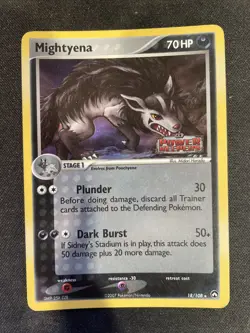 Mightyena 18/108 Pokemon Card - EX Power Keepers NM Holo 2007 - Image 1
