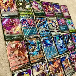 300 CARD POKEMON TCG BULK + EX/V/FULL ART + HOLO/REVERSE HOLOS! - Image 1