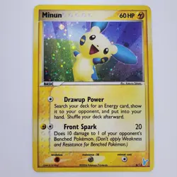 Pokemon Card Minun EX Trainer Kit 2 Plusle & Minun Holo 6/12 091 MP - Image 1