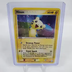 Pokemon Card Minun EX Trainer Kit 2 Plusle & Minun Holo 6/12 091 MP - Image 3