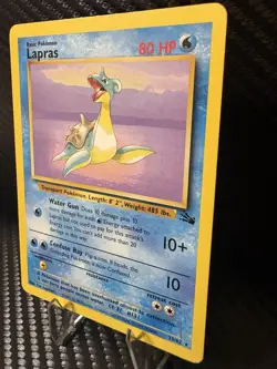 Lapras 25/62 Fossil Non Holo Rare WOTC 1999 Pokemon Card LP - Image 3