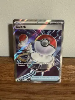 Pokemon TCG Switch Trainer Rare Holo 123/094 PEL The Pokemon Company Card - Image 1