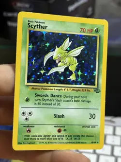 Scyther 10/64 Jungle 1999 Holo Rare WOTC Pokemon Card TCG - Image 3