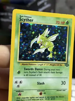 Scyther 10/64 Jungle 1999 Holo Rare WOTC Pokemon Card TCG - Image 5