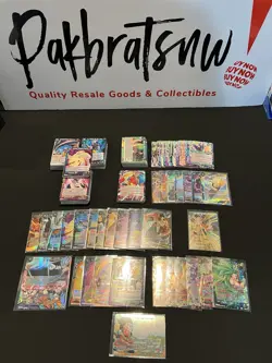 Lot of (288) Dragon Ball Z Super Card Game Cards - From C to SPR (Holos Sleeved) - Image 1