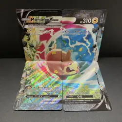 Morpeko V-Union Promo Complet Set Pokemon Card SWSH215-SWSH218 - Image 1