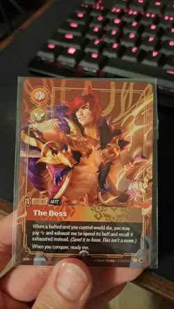 Sett - The Boss - Riftbound Metal 1/35 Regional Prize Promo - Sett Metal Card - Image 1