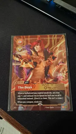 Sett - The Boss - Riftbound Metal 1/35 Regional Prize Promo - Sett Metal Card - Image 2