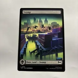 Swamp (0193) Teenage Mutant Ninja Turtles Regular Basic Land Full Art MTG NM - Image 1