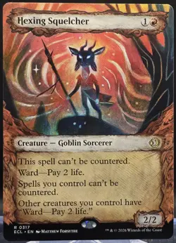 Hexing Squelcher #317 Showcase Lorwyn Eclipsed Regular Rare - Image 1