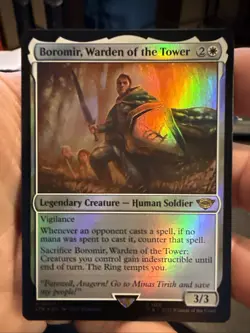 Boromir, Warden of the Tower Lord of the Rings Foil 0004 NM - Image 1