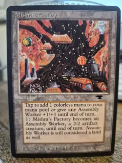 Mishra's Factory MTG Land Kaja & Phil Foglio Wizards of the Coast #80c - Image 1