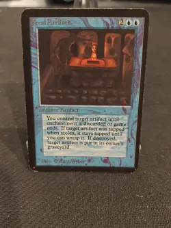 ALPHA Steal Artifact - Magic The Gathering MTG - Vintage English - MP/HP - Image 1