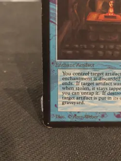 ALPHA Steal Artifact - Magic The Gathering MTG - Vintage English - MP/HP - Image 3