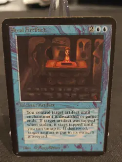 ALPHA Steal Artifact - Magic The Gathering MTG - Vintage English - MP/HP - Image 5