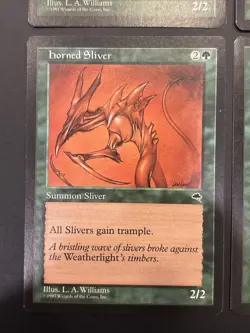4x Horned Sliver Tempest Magic Mtg LP - Image 4