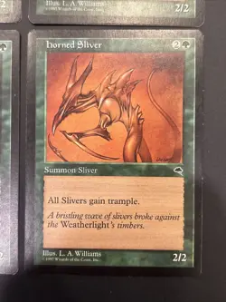 4x Horned Sliver Tempest Magic Mtg LP - Image 5