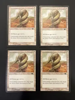 4x Plated Sliver Legions Magic MTG UP NM - Image 1