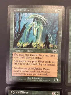 4x Quick Sliver Magic the Gathering MTG Legions LP - Image 2