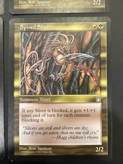 4x MTG Magic the Gathering Spined Sliver Stronghold LP - Image 5