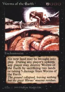 1x Worms of the Earth Heavy Play MTG Magic - Kid Icarus - - Image 1