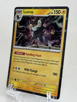 Pokemon Luxray 71/193 Holographic Scarlet & Violet Paldea Evolved Cosmic Holo - Image 1