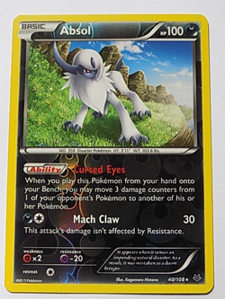 Absol Reverse Holo 40/108 XY - Roaring Skies Pokemon - Image 1