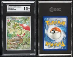 Flapple Illustration Rare Pokemon SV08: Surging Sparks SGC 10 GEM - Image 3