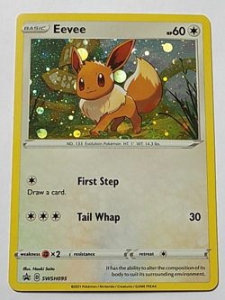 Eevee Promo Cosmos Holo WSH095 Sword & Shield Pokemon - Image 1