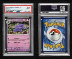 Gengar (Mini Tin Cosmos Holo) Pokemon Scarlet & Violet 151 MEW PSA 8 - Image 3