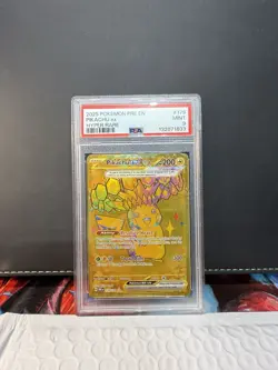 2025 POKEMON PRISMATIC EVOLUTIONS #179 PIKACHU EX HYPER RARE PSA 9 - Image 2
