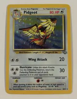 Pidgeot 8/64 LP Holo Rare Jungle 1999 Pokemon TCG - Image 1