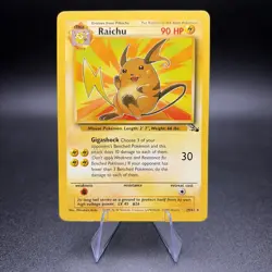 Pokemon Raichu 29/62 Fossil Regular - LP - Image 1