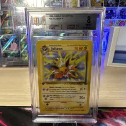 Pokemon Jolteon Holo Rare Jungle 1st Edition 20/64 Beckett BGS 8 Graded 1999 - Image 1