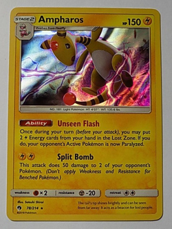 Ampharos Holo 78/214 Sun & Moon - Lost Thunder Pokemon - Image 1