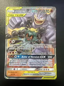 Pokemon Marshadow and Machamp GX #1/3 Unbroken Bonds 82/214 - Image 1